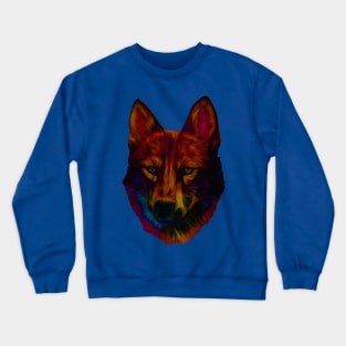 rainbow wolf Crewneck Sweatshirt